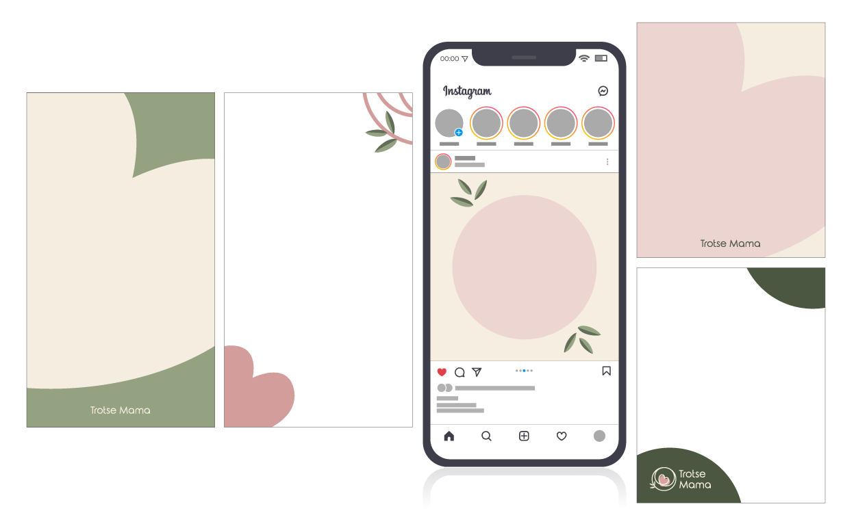 voorbeeld van de Social media templates voor vangjedroom